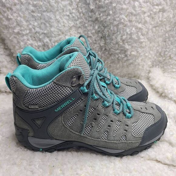 Merrell Accentor‎ 2 Mid Ventilator Womens Hiking Boots Sedona/Atlantis sz 9.5 - Picture 1 of 7
